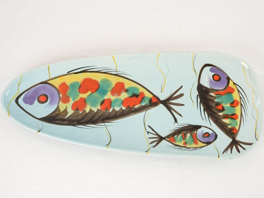 Large vintage fish platter - PORNIC 24"