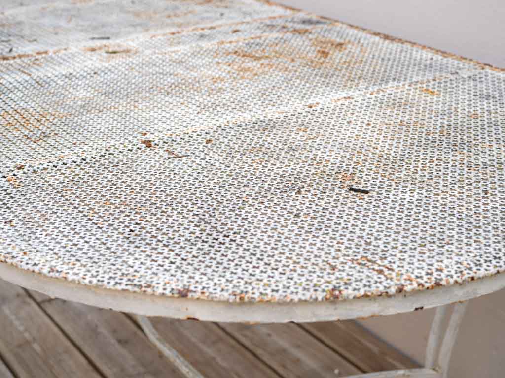 Intricate ironwork retro dining table