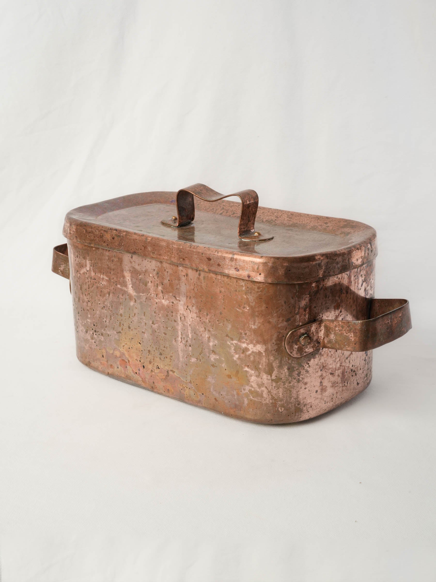 Large French Copper Daubière