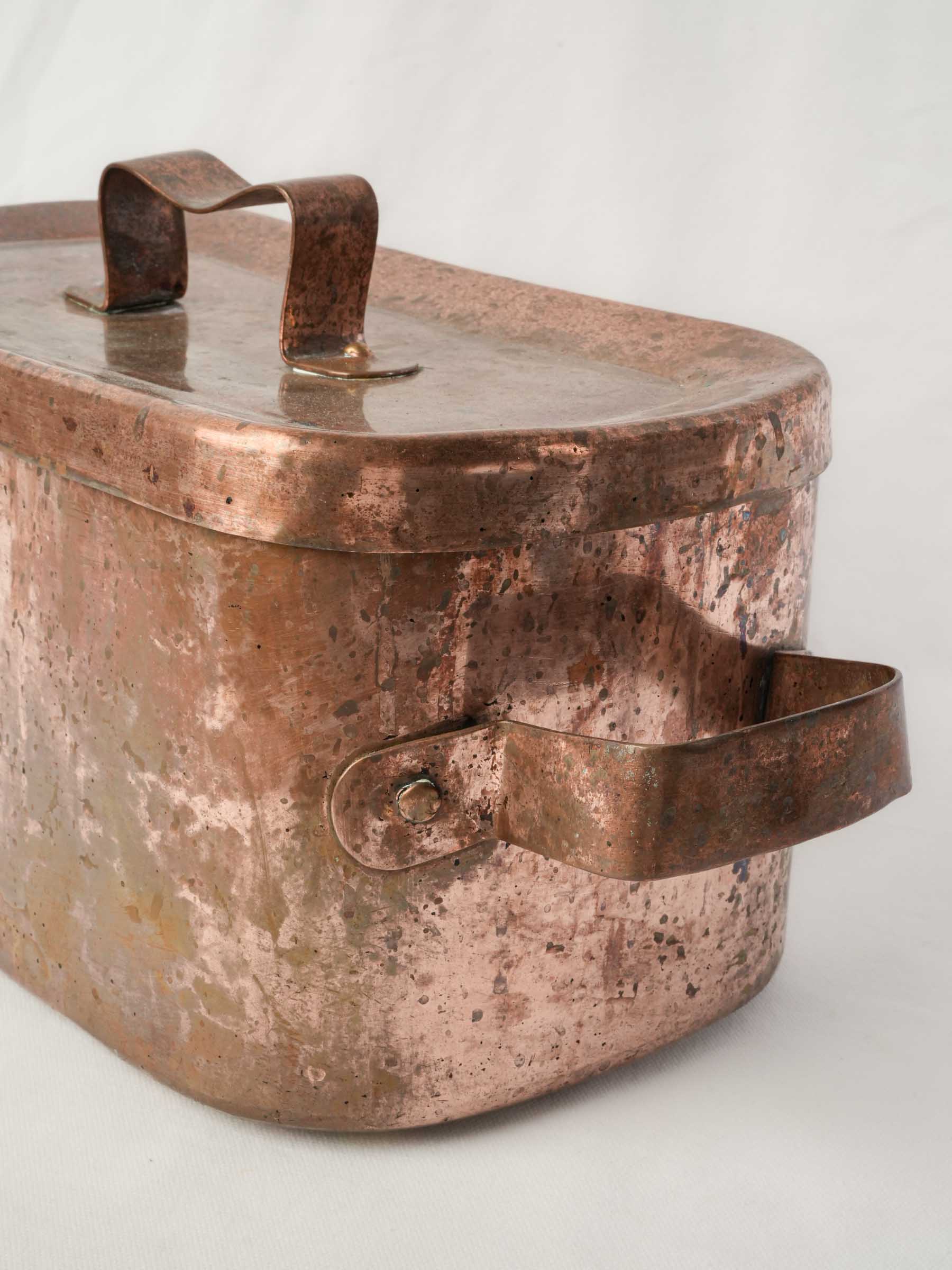 Large French Copper Daubière