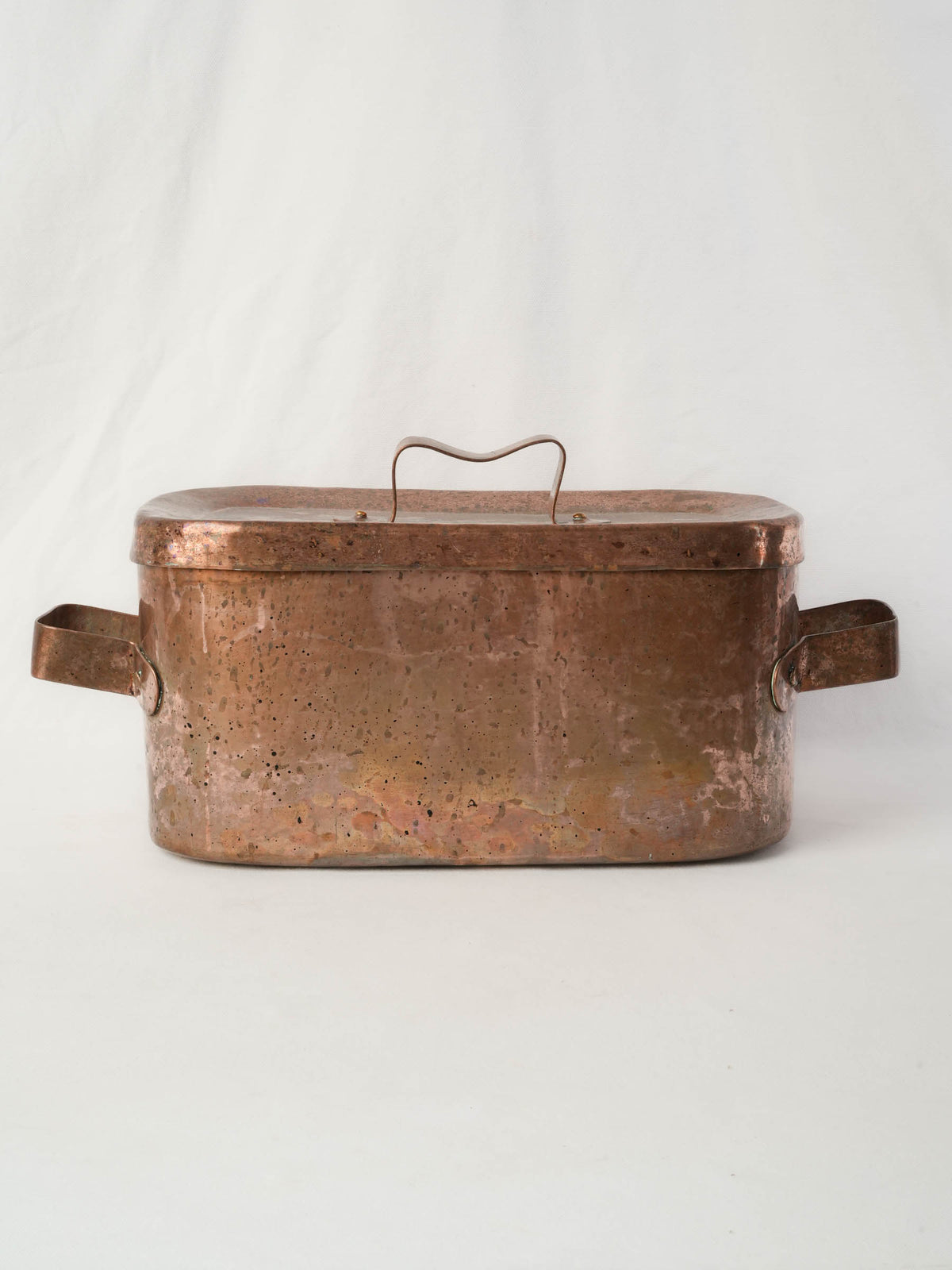 Large French Copper Daubière