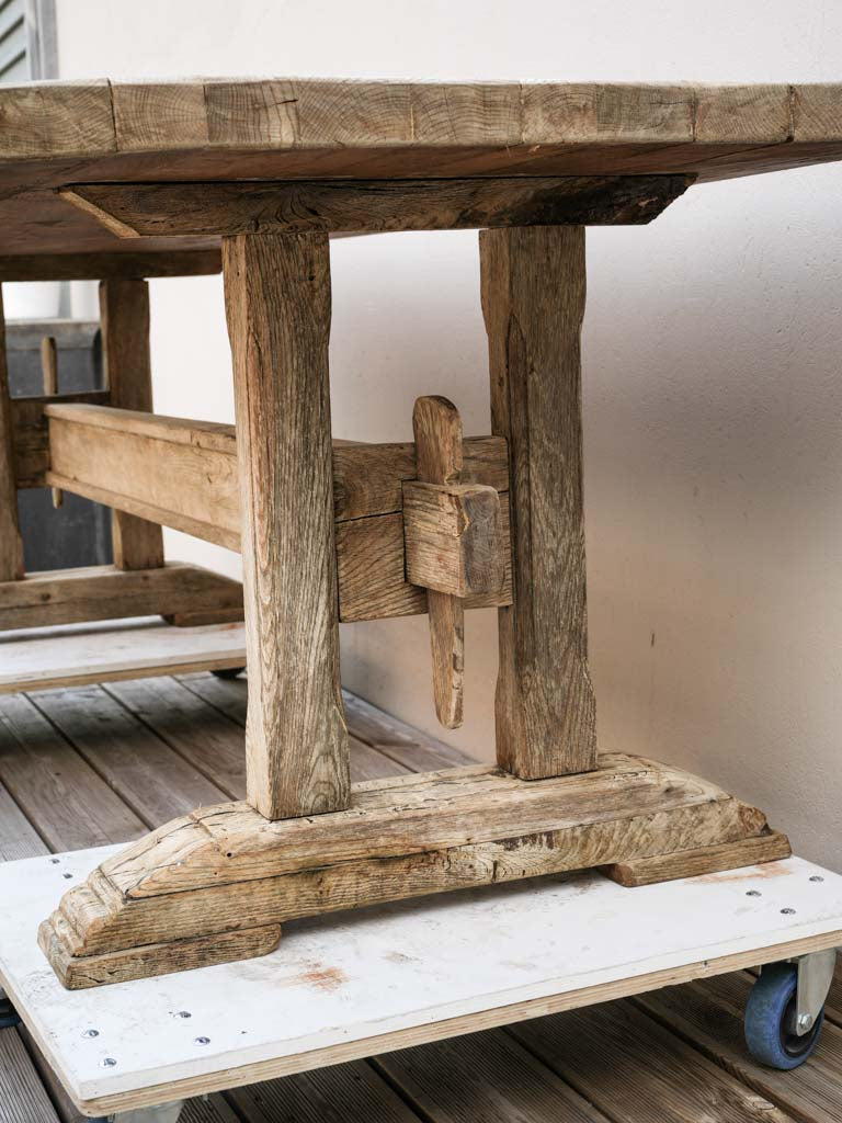 Refined patina dining table