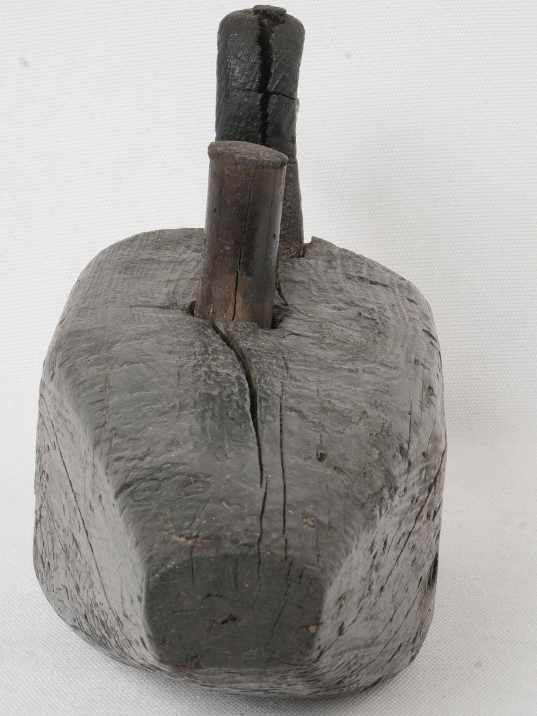 Classic rustic wooden duck figure