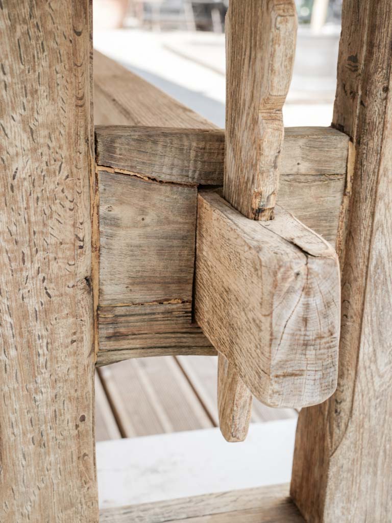 Vintage trestle-leg farmhouse table