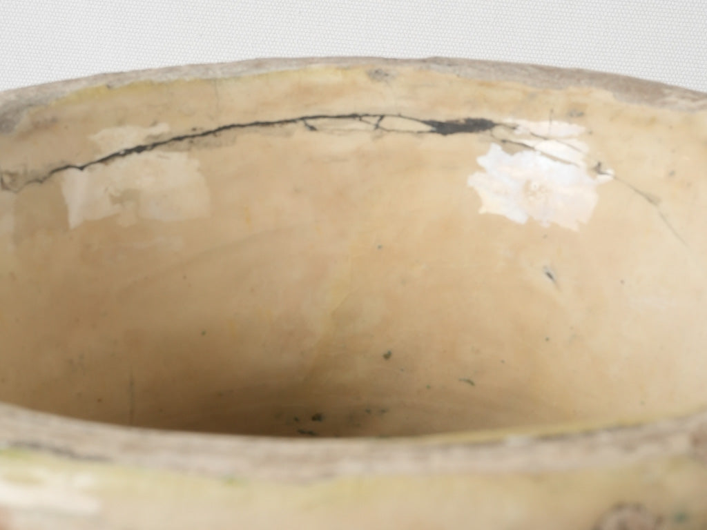 Weathered Biot Stoneware Urn