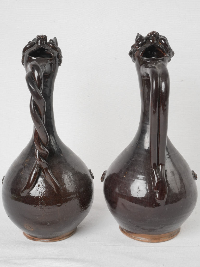 Ornate floral scroll motif ceramics