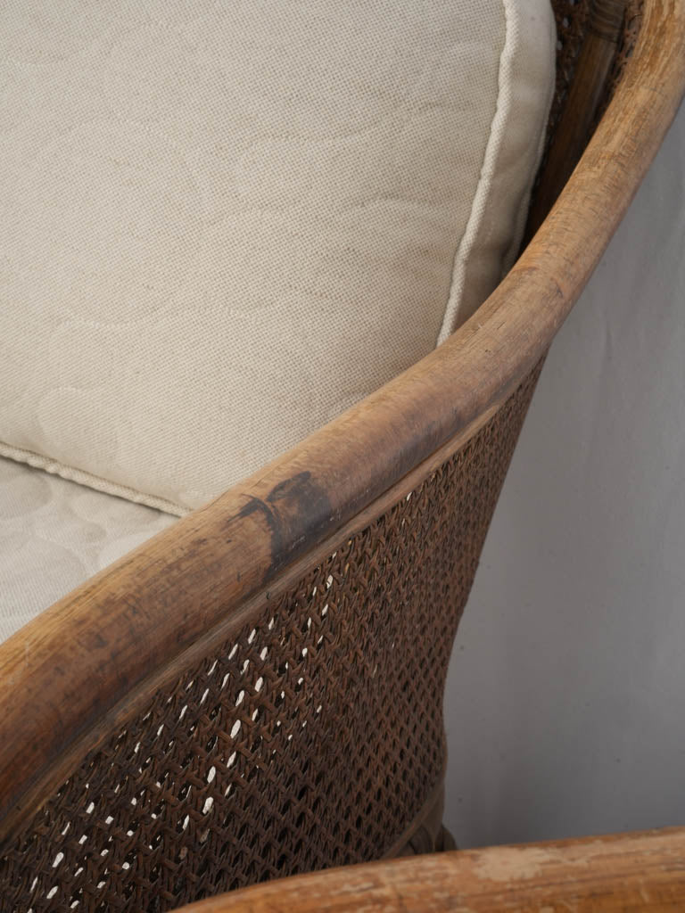 Casual 1950s Cane Seating