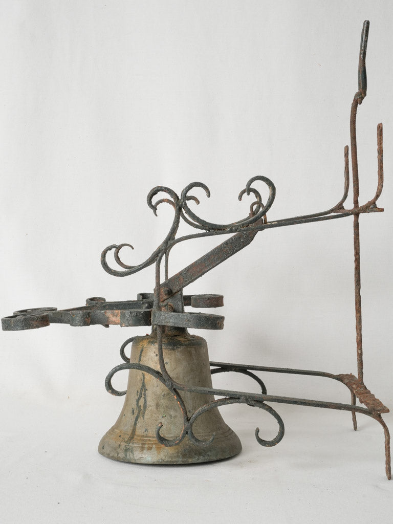 Timeless bronze bell with wall mount