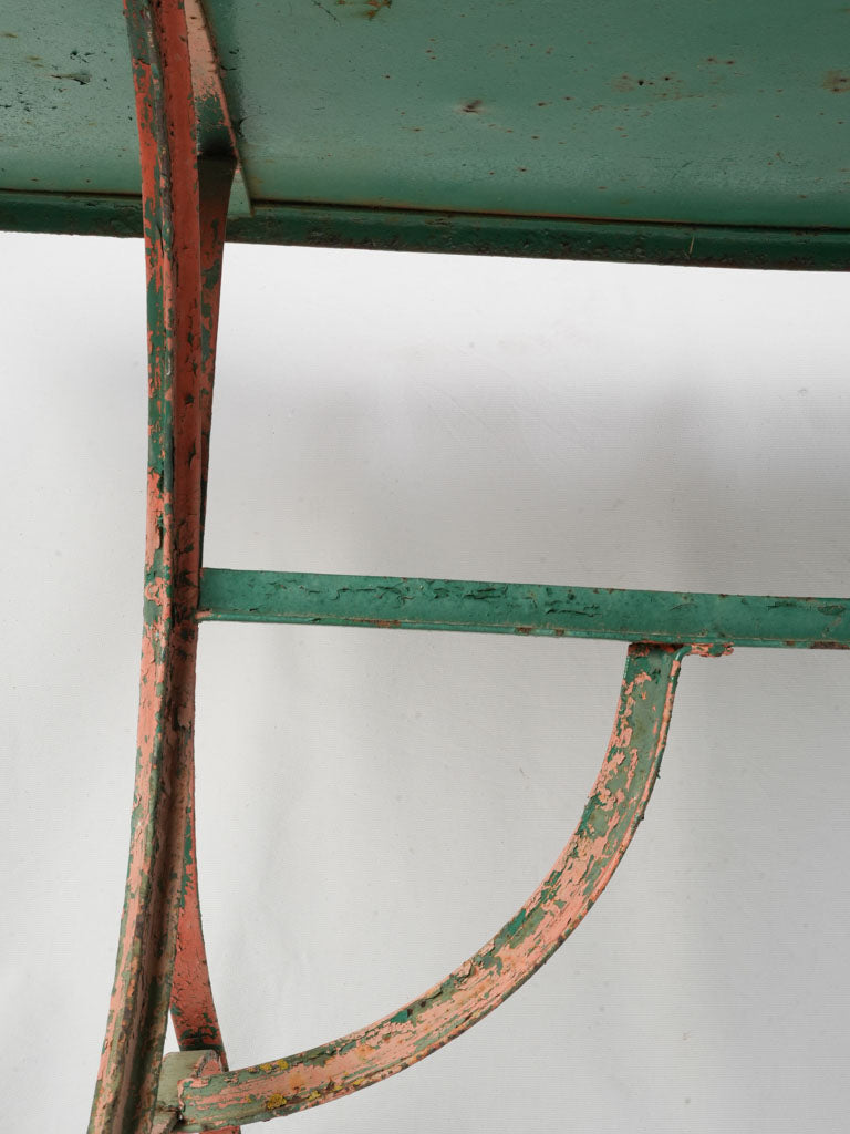 Durable iron outdoor table