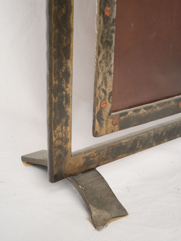 Sculptural French fire screen