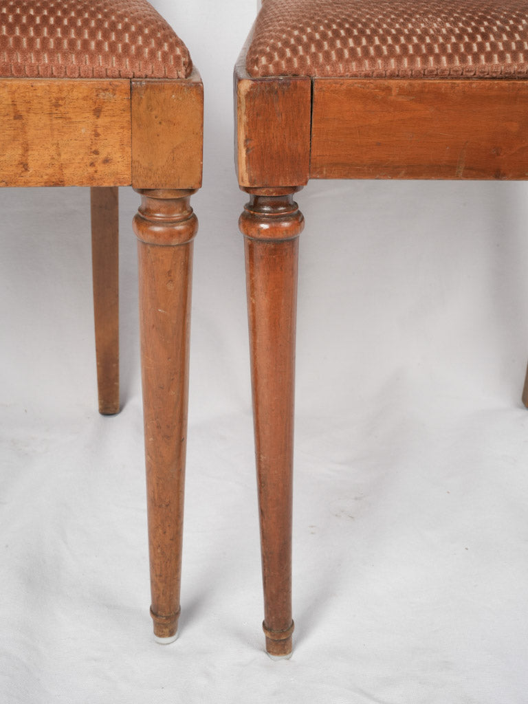Refinement in Pink Velour Dining Chairs