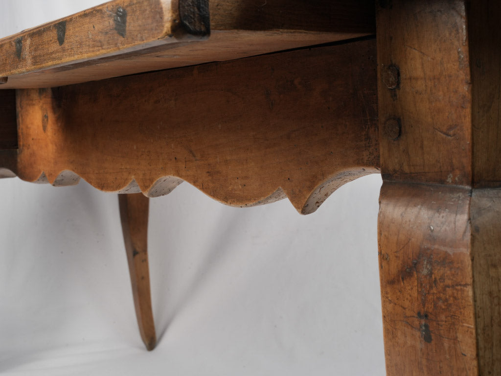 Crafted Aged Merisier Panel Dining Table