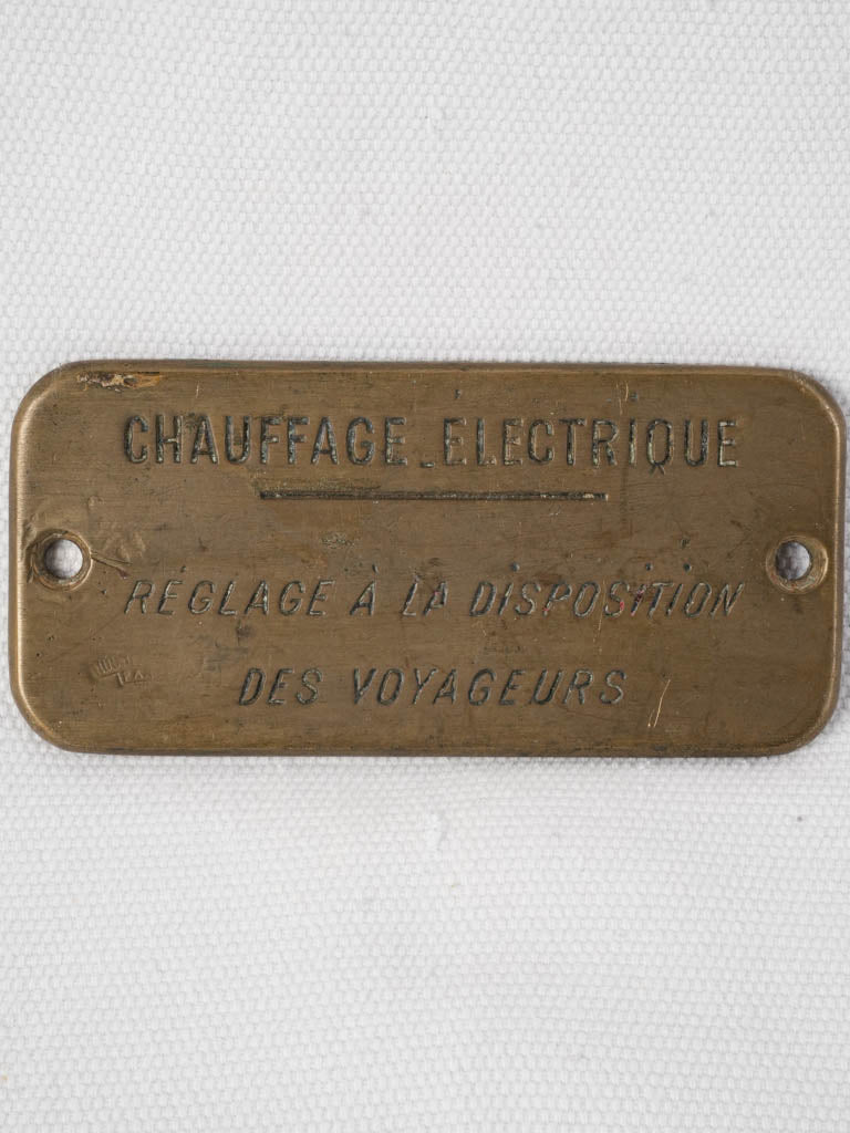 Evocative railway ephemera plaque