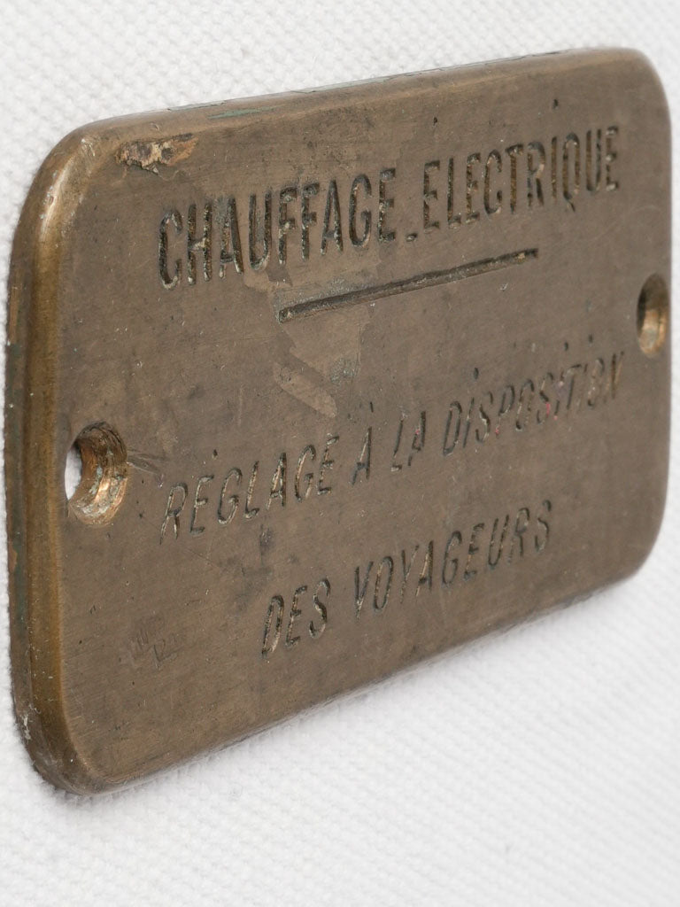 Vintage French sign with patina