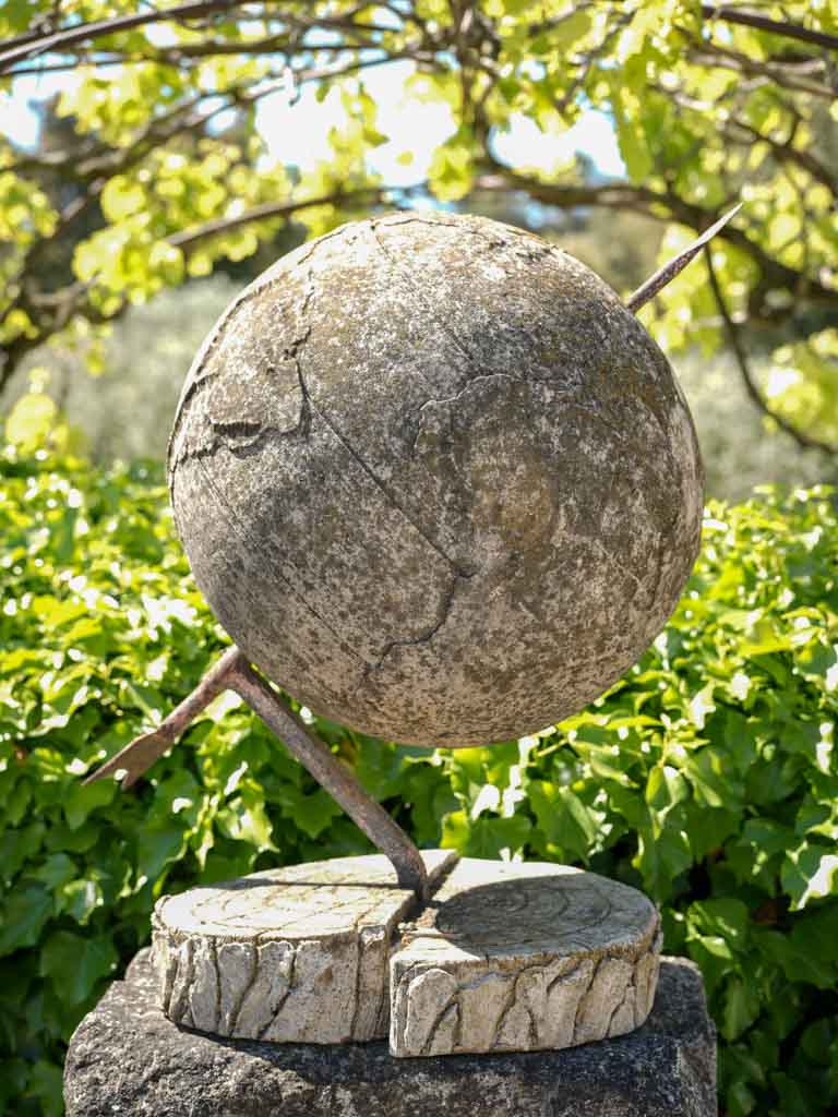 Rustic wrought iron armillary sphere