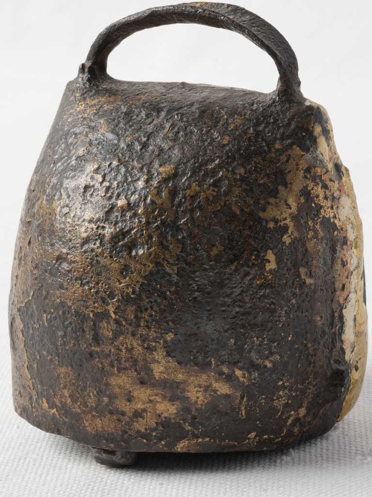 Antique weathered metal goat bell
