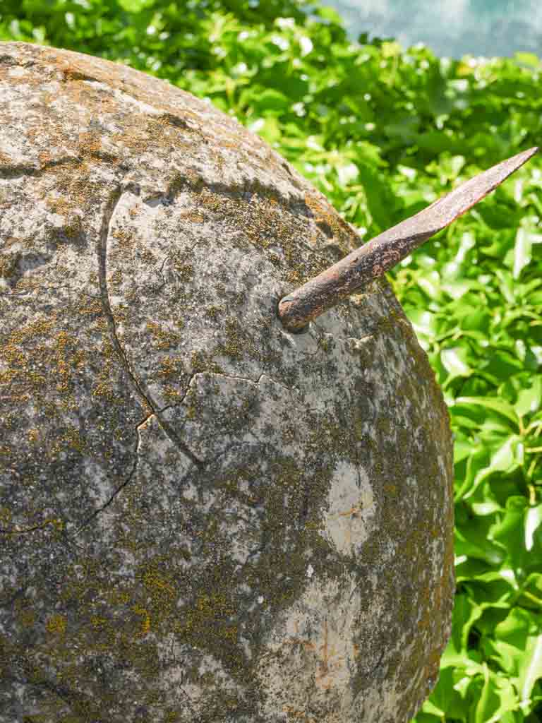 Elegant antique armillary sphere garden feature