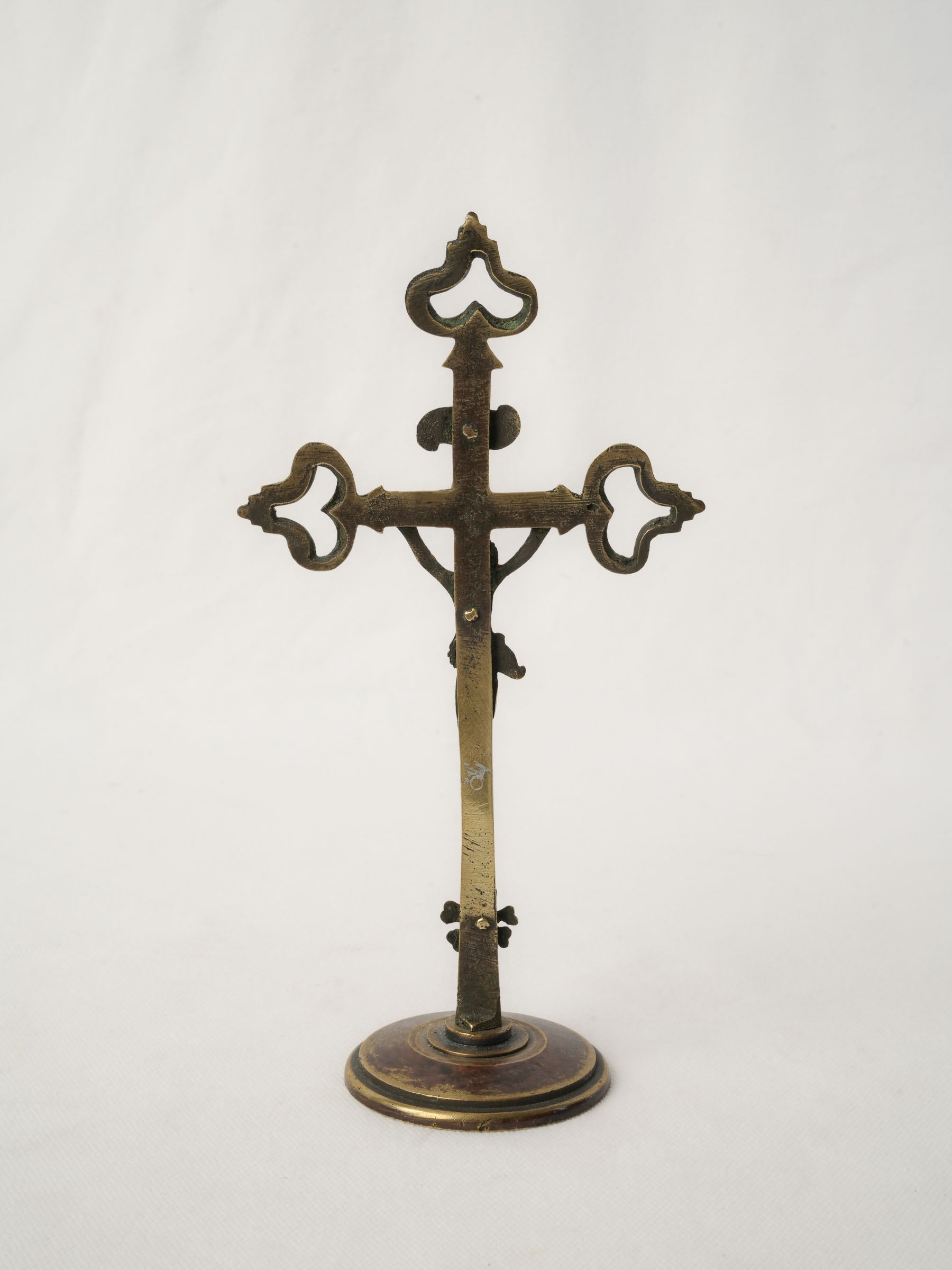 19th-Century French Bronze Standing Crucifix