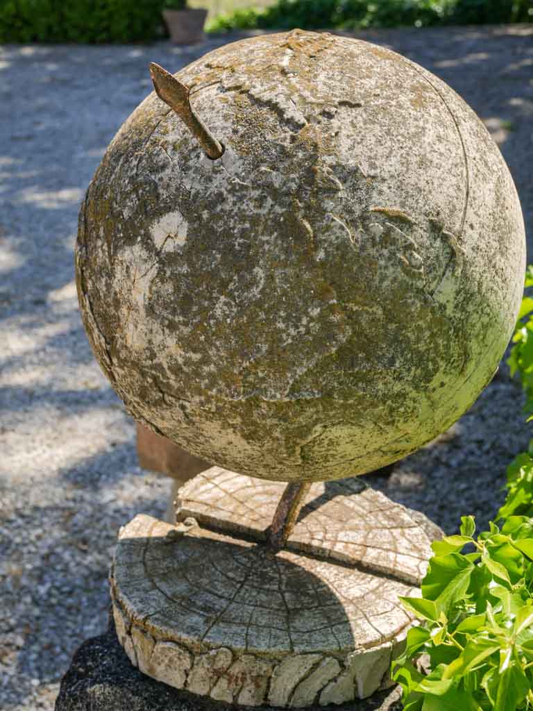 Charming antique armillary sphere outdoor accent
