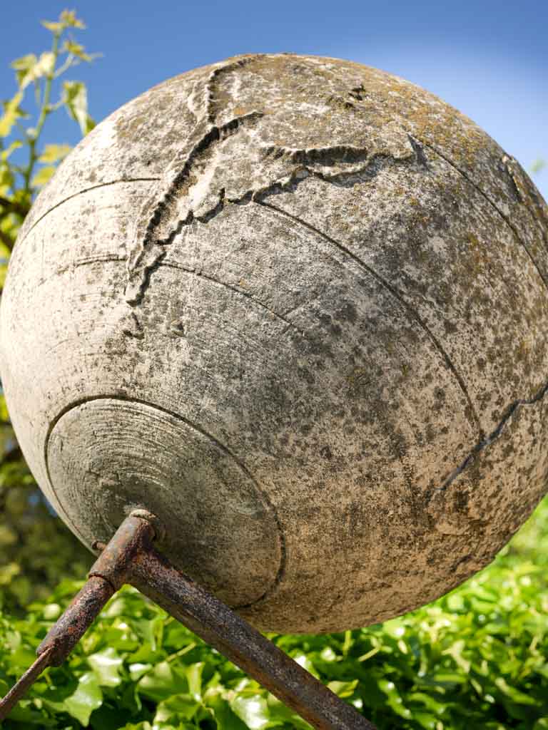Stunning antique armillary sphere garden accessory