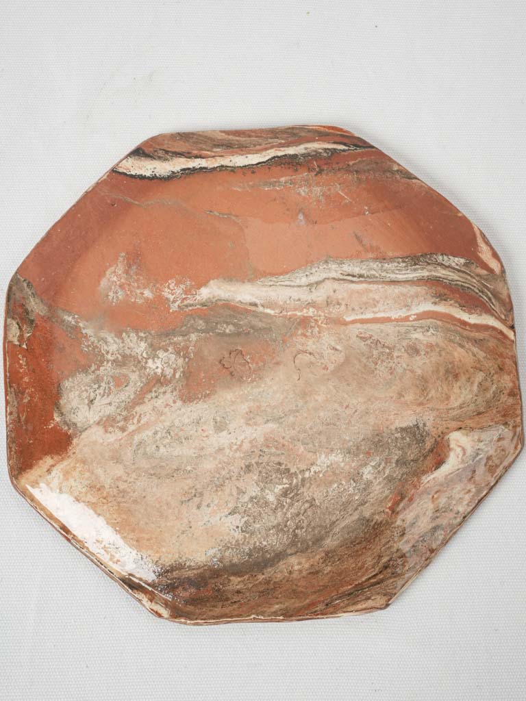 Traditional vintage Apt terracotta platter
