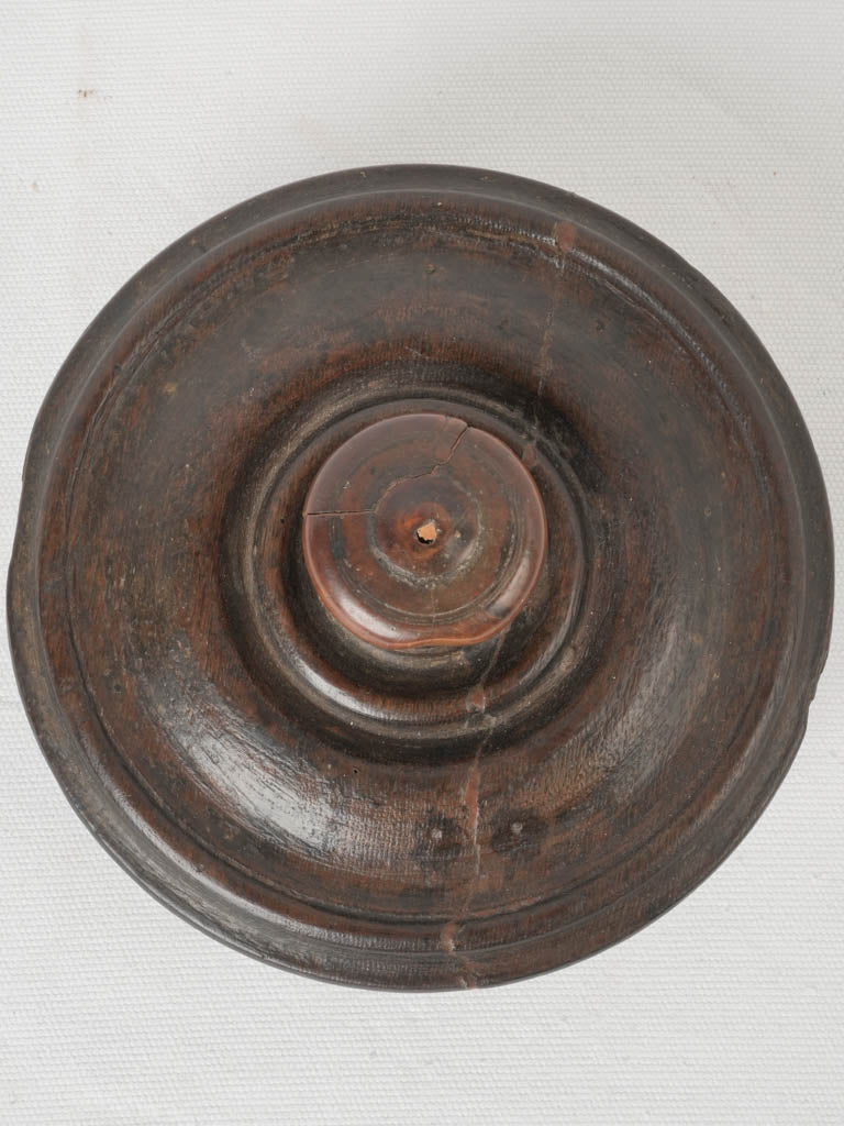 Vintage boxwood screw-top spice jar