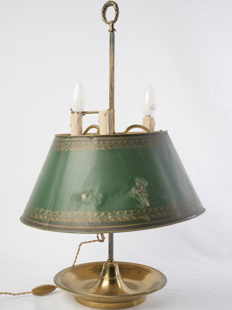 Neoclassical gilt bronze lamp