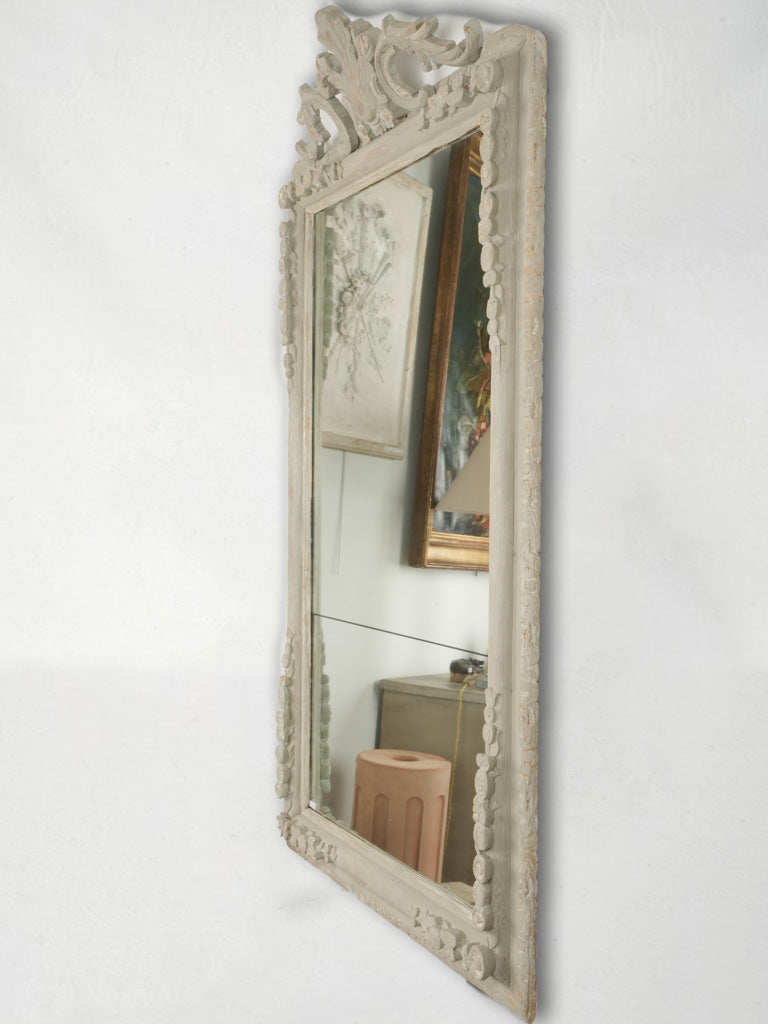 Sophisticated Stucco Frame Mirror