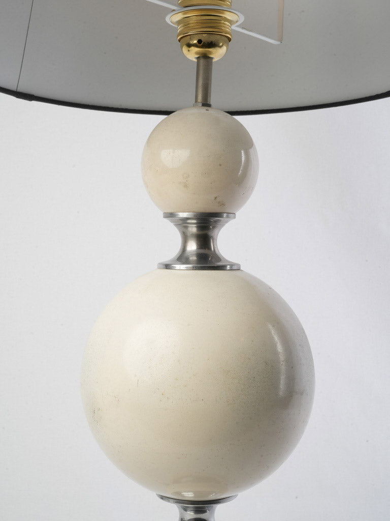 Dark tapered shade French lamp