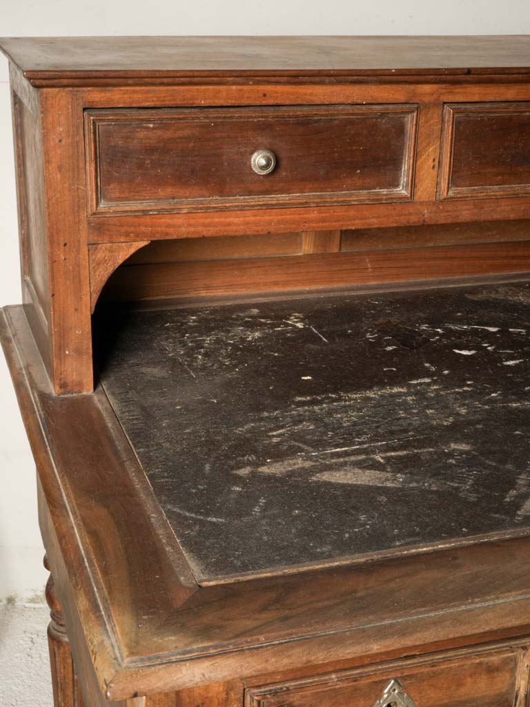 Late 19th-Century Walnut Writing Desk w/ Raised Drawers - 43¼"