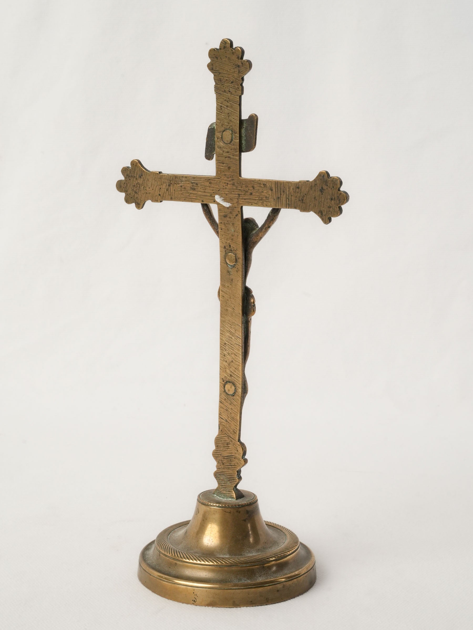 18th-Century French Jansenist-Influenced Brass Crucifix