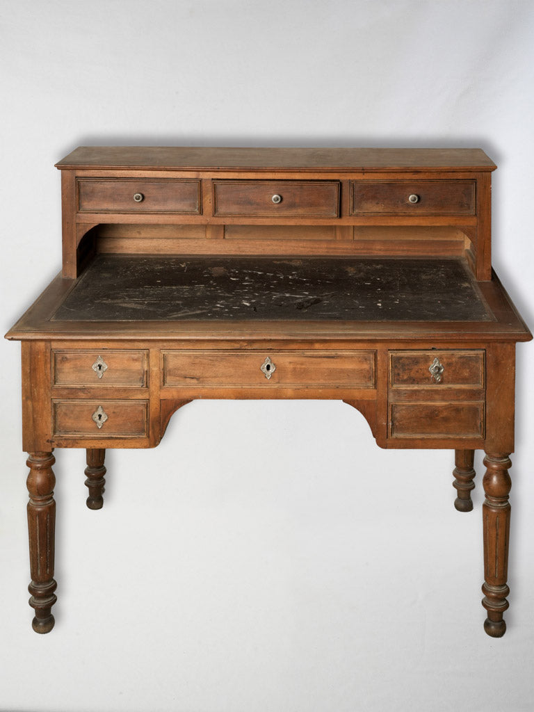 Late 19th-Century Walnut Writing Desk w/ Raised Drawers - 43¼"