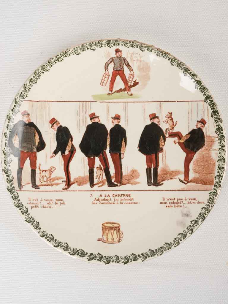 Timeless satirical tableware collectible plates