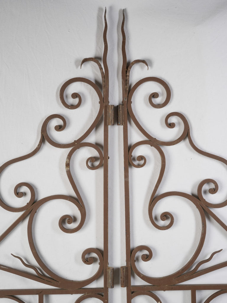 Charming aged wrought iron gates