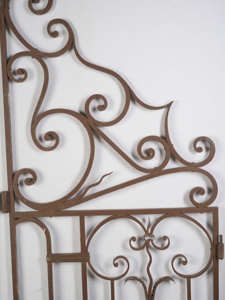Vintage heart motif ironwork gates