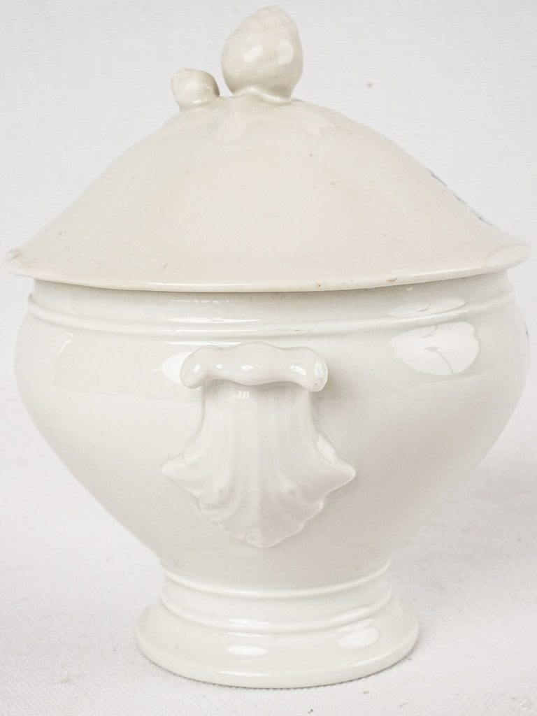 Miniature tureen w/ monogram 6¾"