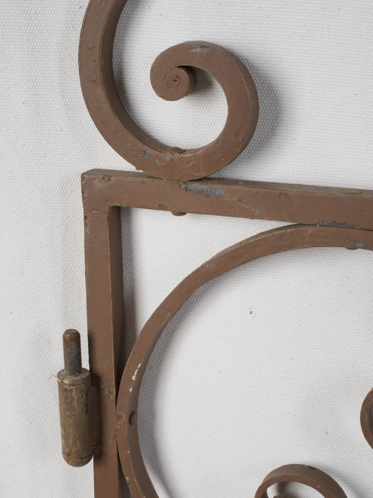 Classic patina iron garden gates