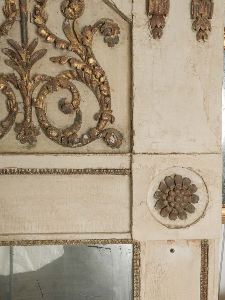 Stunning, ornate stucco Trumeau Mirror