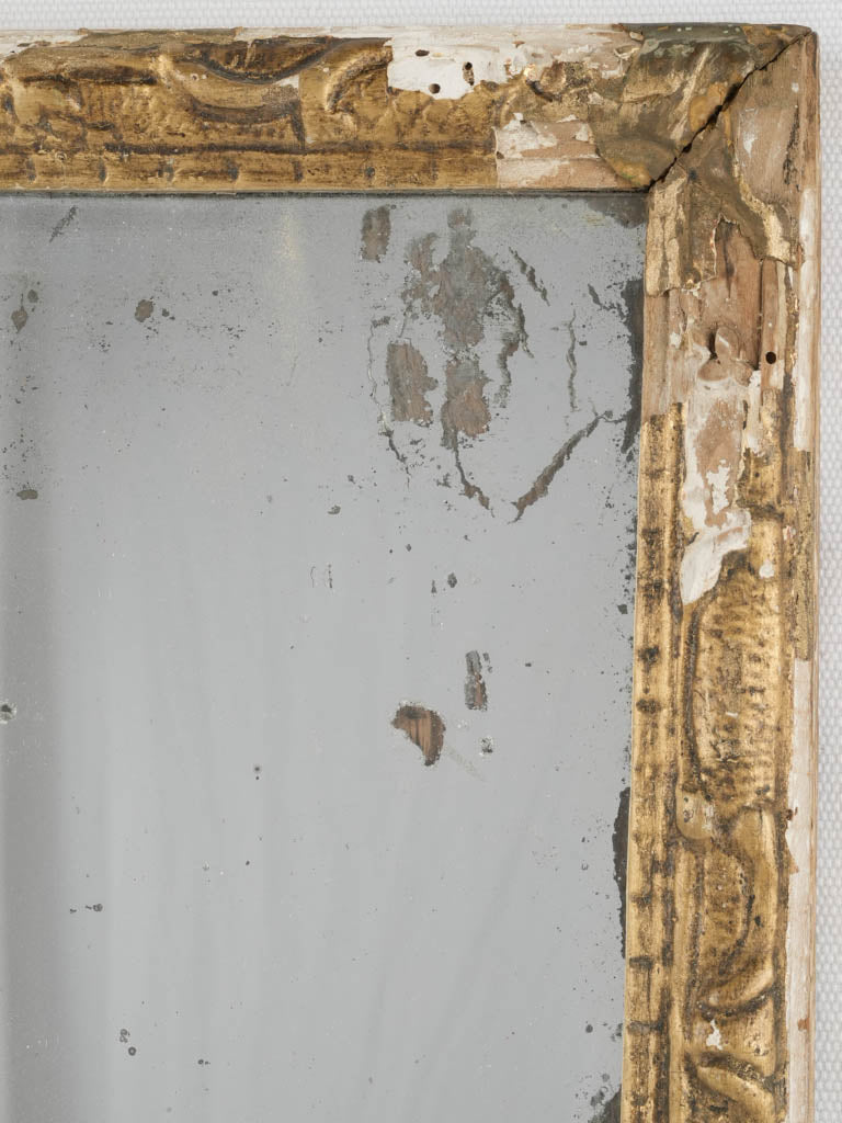 Original mercury glass Louis XIV mirror