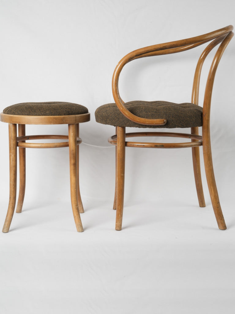 Antique beechwood bentwood chair elegance