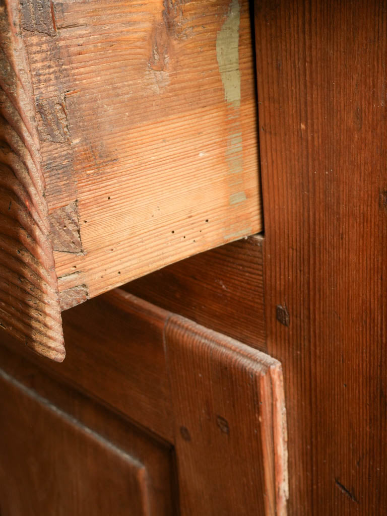 Timeless aged wooden sideboard cabinet