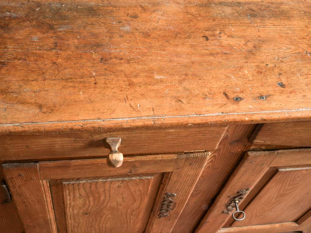 Aged French provincial bahut buffet