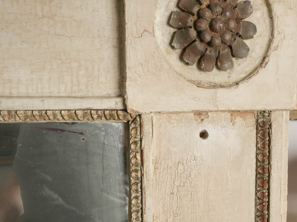 Beautifully carved French Trumeau Mirror