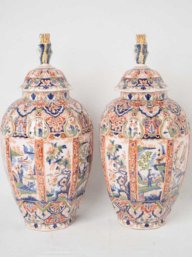 Refined rich-color ceramic display pots