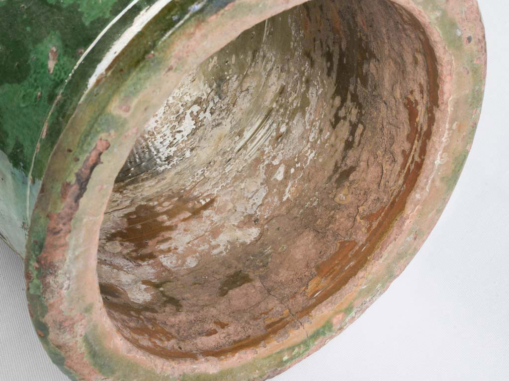 Elegant antique green urn