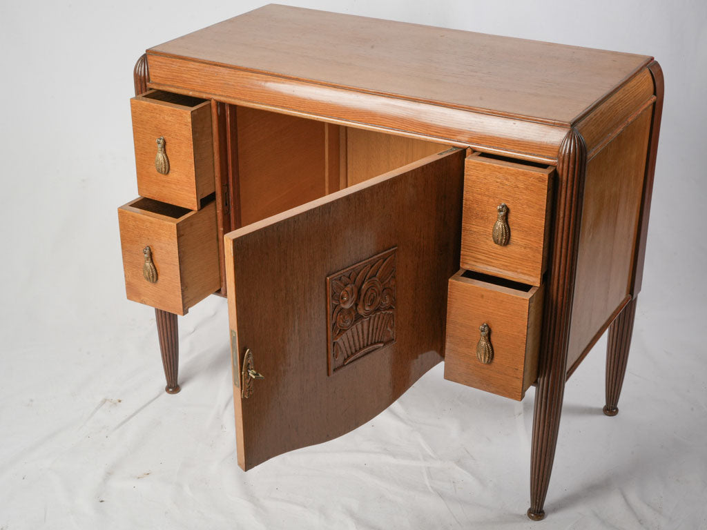 Streamlined geometric sideboard