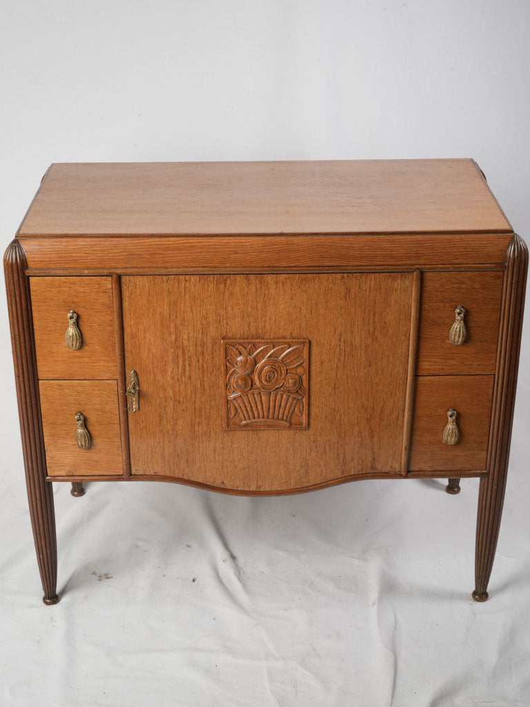 Elegant honey-toned cabinet