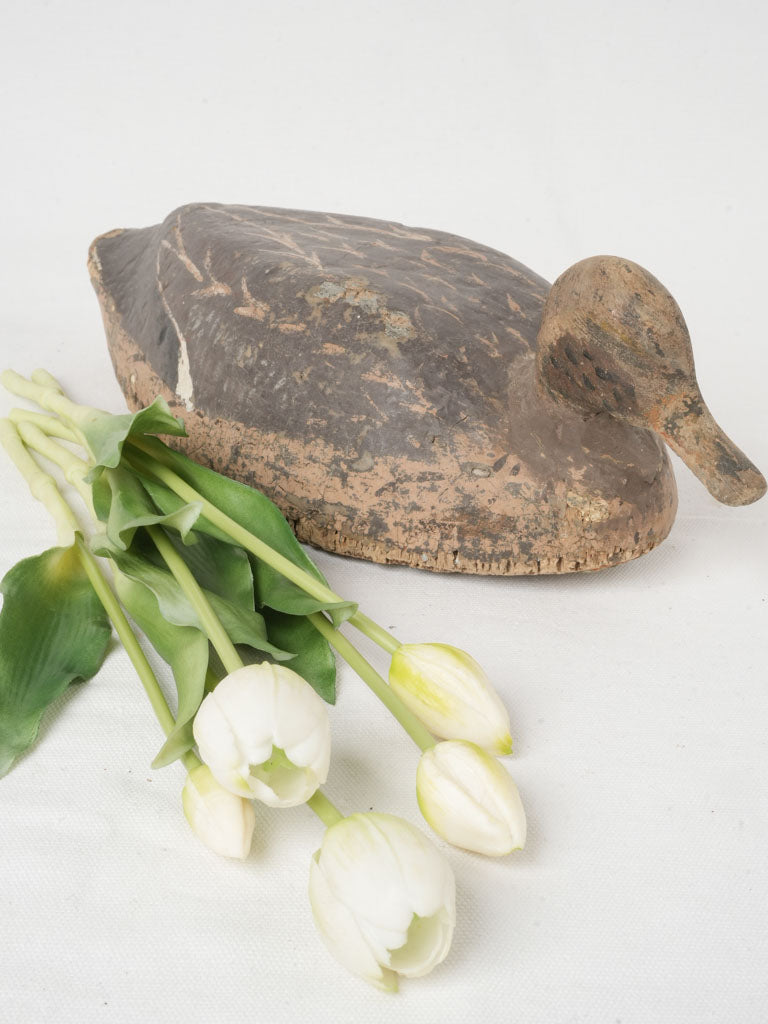 Vintage hand-painted waterfowl sculpture