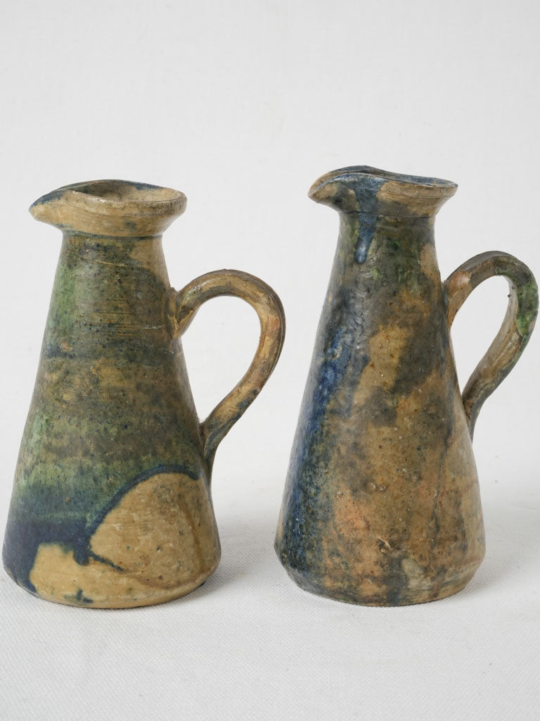 Rustic ceramic coulis servers