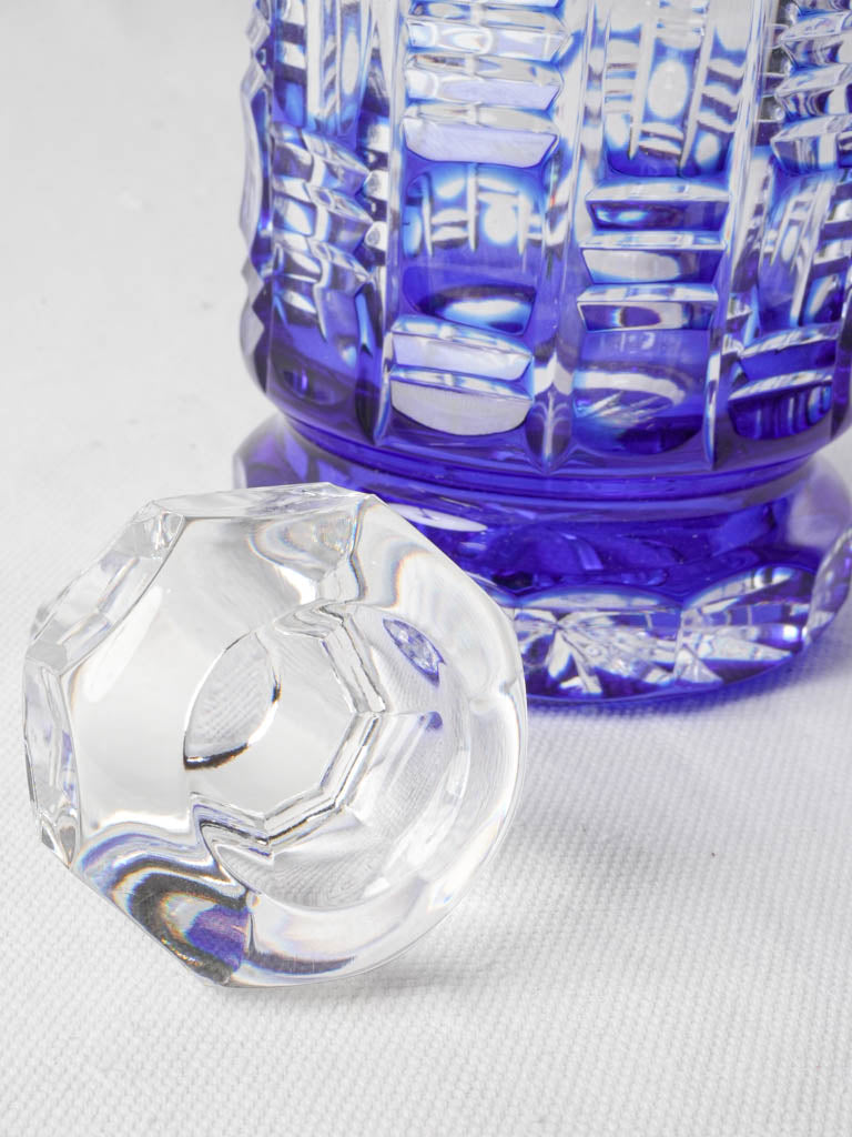 Masterfully carved crystal bottle